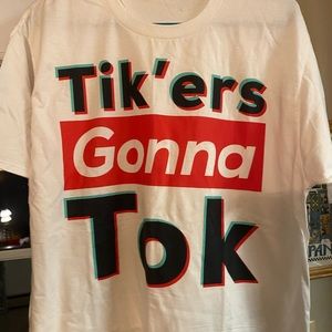 Mens large brand new tik Tok shirt.